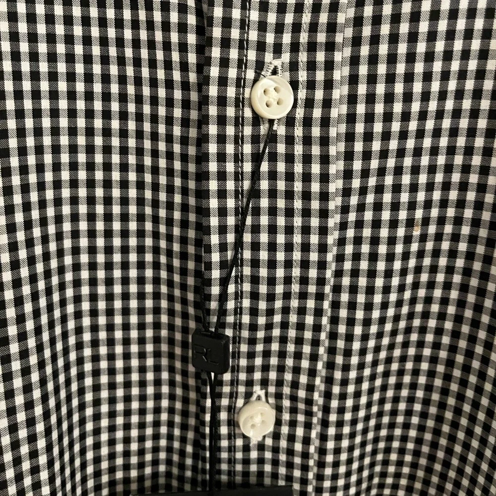 Ralph Lauren Black‎ Label Black & White Gingham NWT
